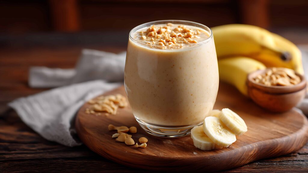 Banana and peanut butter smoothie
