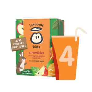 Innocent Kids Pineapples, Apples & Carrots Smoothie 4 x 150ml