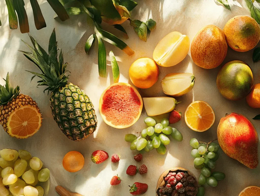 A selection of exotic fruit that can boost employee engagement